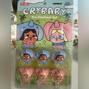 Pop Mart Cry Baby Elephant Set Pop Beans